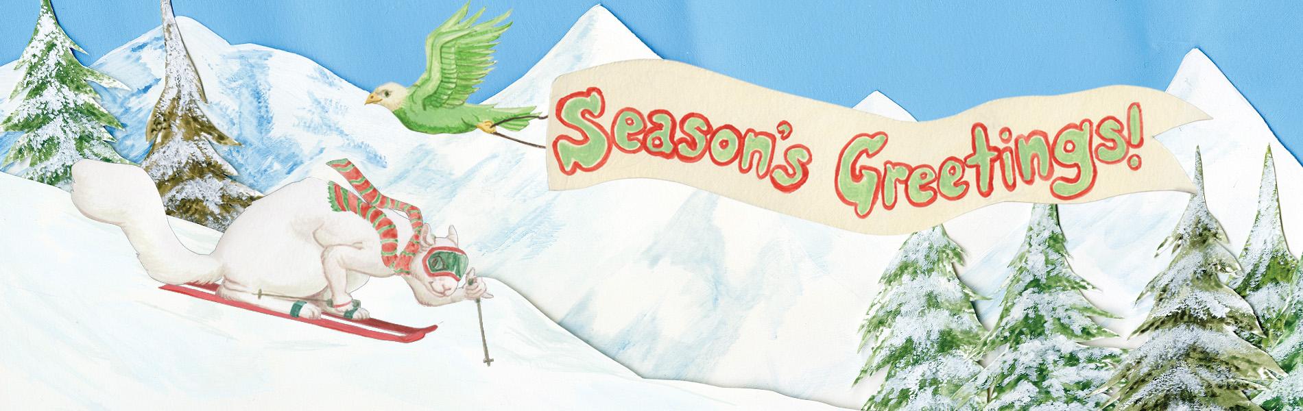 Season's Greetings! Image by Ally Wentworth, Studio Art: Drawing & Painting, B.F.A., Class of 2026.
