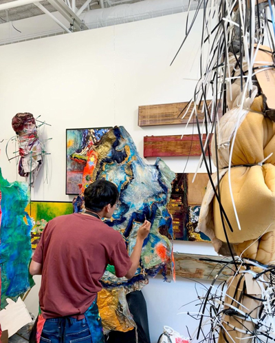 MFA student painting