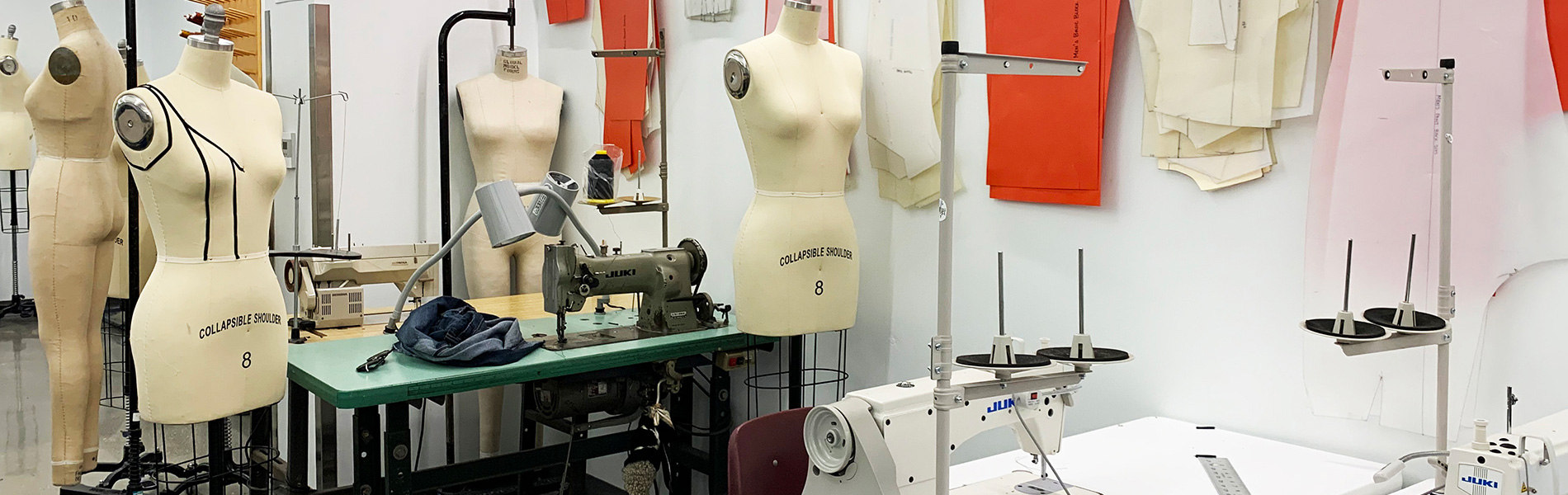 Fashion Design program sewing classroom